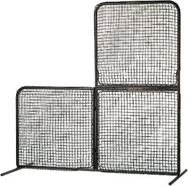 Be Safe Always use an L-Screen when taking Pitched Batting Practice Folds into 3 sections 42x41 inches weight 50 pounds
